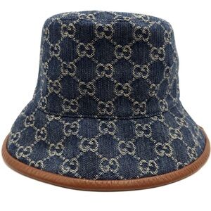 Gucci GG Jacquard Denim Bucket Hat